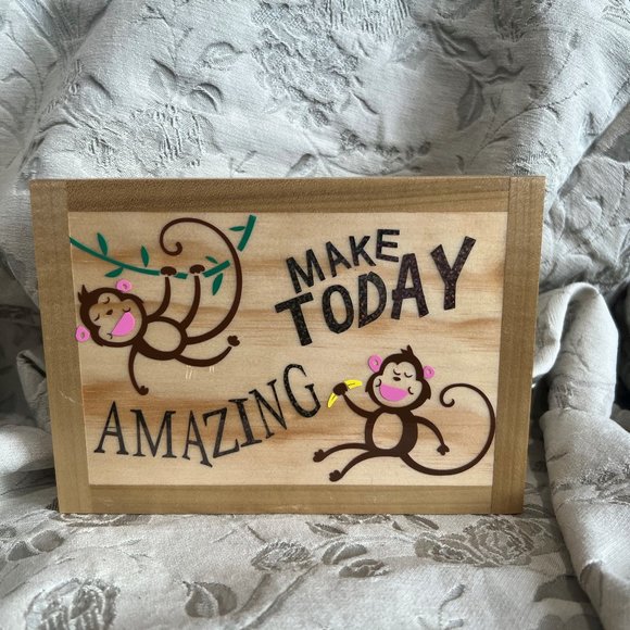 Wood Plaque "Make Today Amazing" - Picture 1 of 4